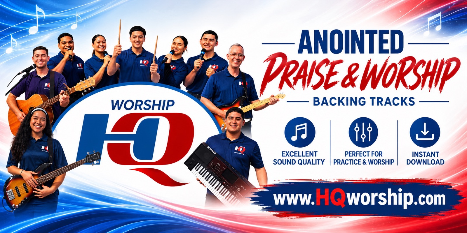 HQ Worship — Anointed praise and worship backing tracks